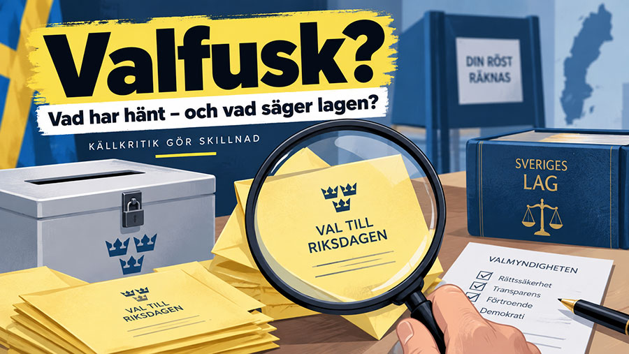 Valfusk? Det här vet vi om misstankarna efter valet 2026 – och vad lagen säger